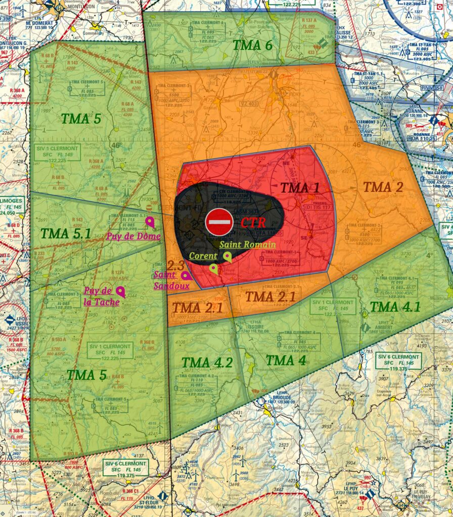 carte TMA puy de dôme