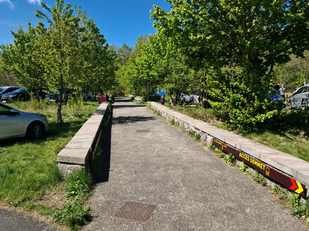 parking panoramique puy de dôme